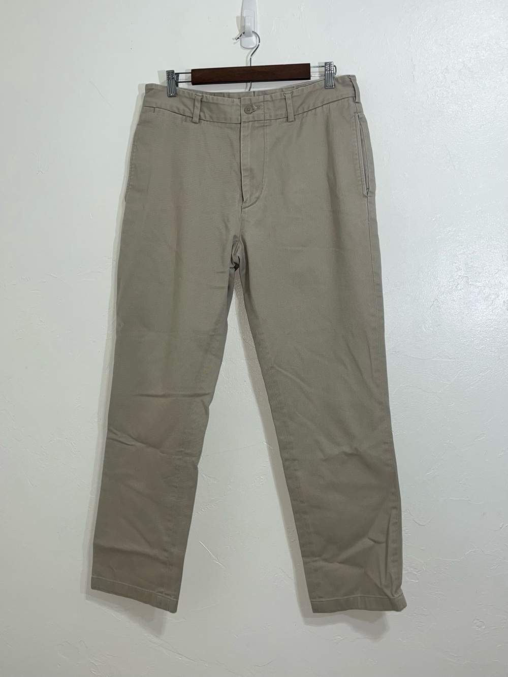 Jack Donnelly Cotton Twill Chinos Beige Khaki Trousers Men's 34 M3 Tapered